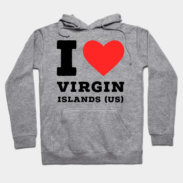 i love us virgin islands Hoodie by richercollections